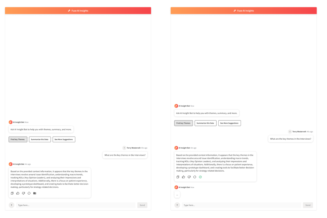 Prompt chips and guided next steps